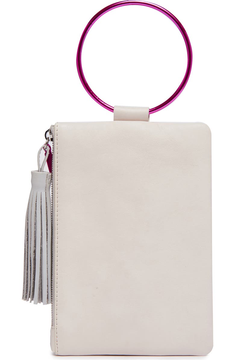 Thacker Nolita Ring Handle Leather Clutch, Alternate, color,