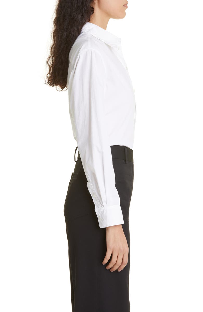 Nili Lotan Raphael Poplin Shirt, Alternate, color, White