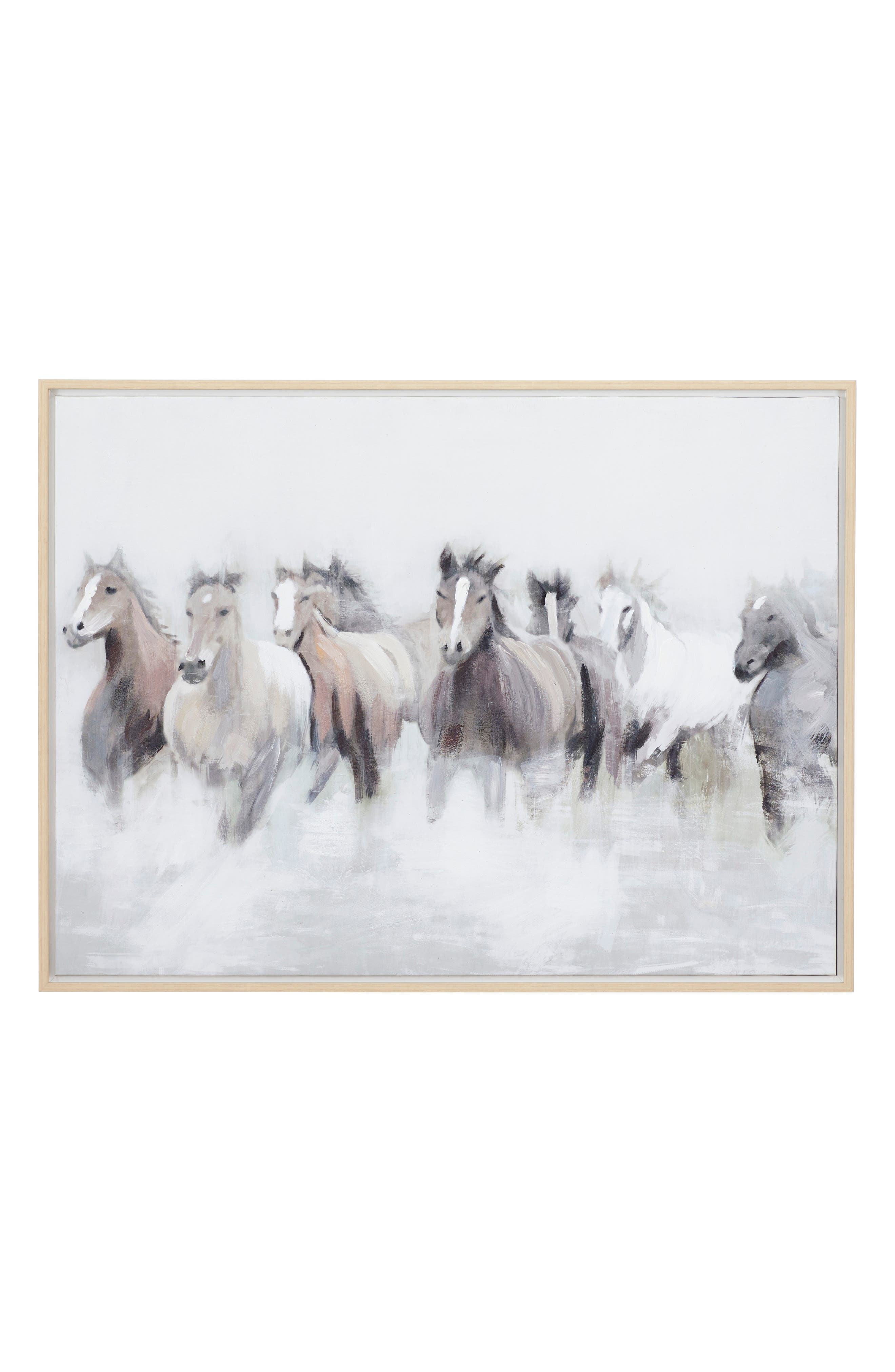 WILLOW ROW Horse Canvas Framed Wall Art