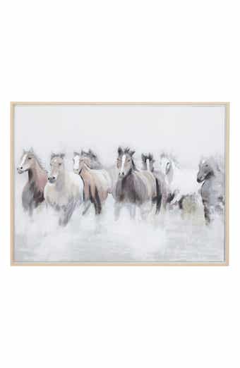 WILLOW ROW Horse Canvas Framed Wall Art