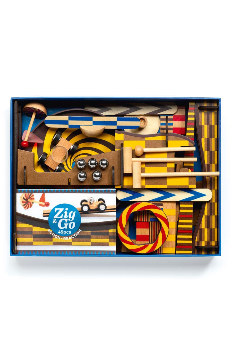 Djeco Zig & Go 45-Piece Action Reaction Set, Alternate, color, Multi