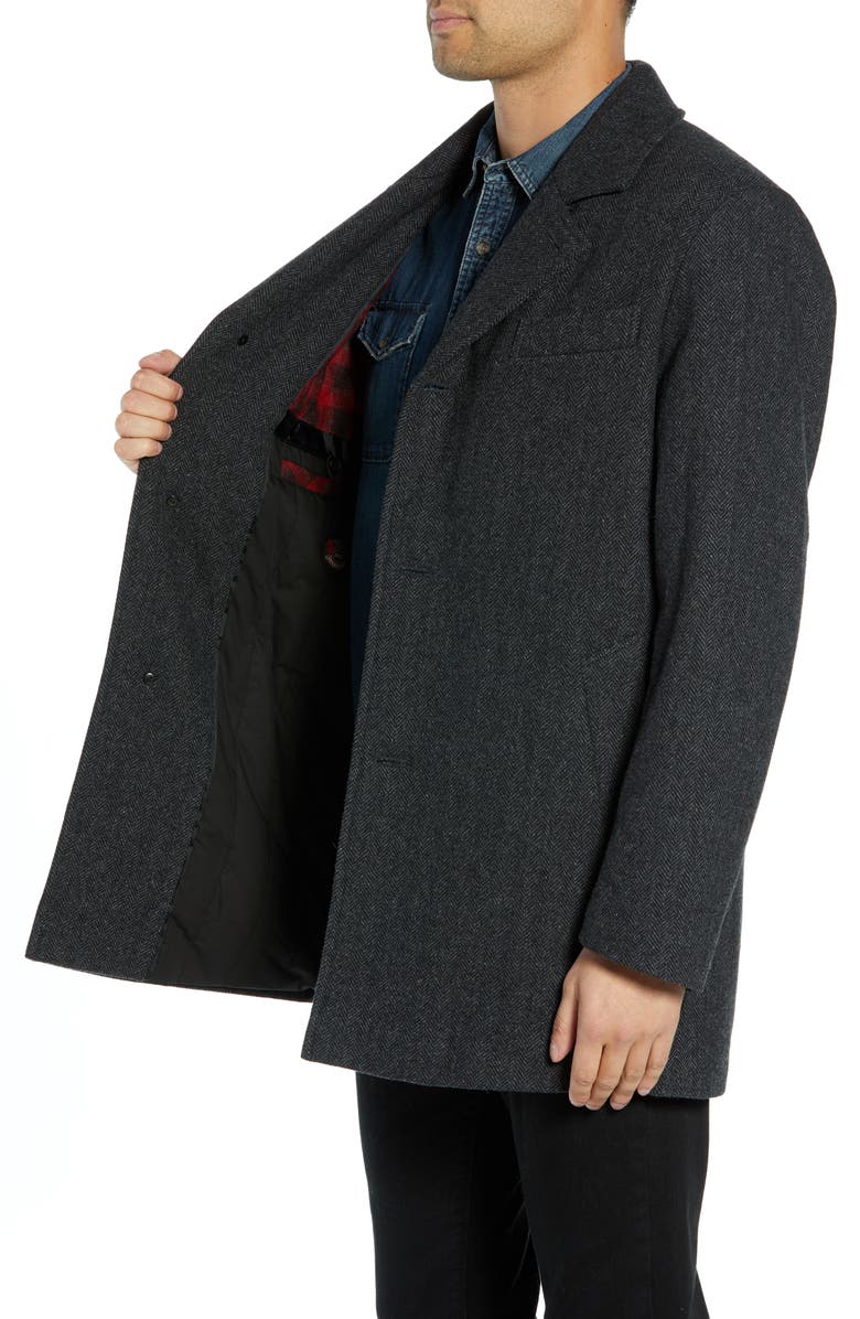 Pendleton Iconic Textures Manhattan Wool Blend Top Coat, Alternate, color, 