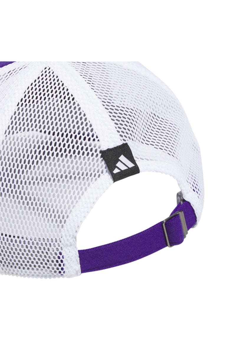 adidas Men's adidas Purple Washington Huskies Mascot Slouch Trucker Adjustable Hat, Alternate, color,