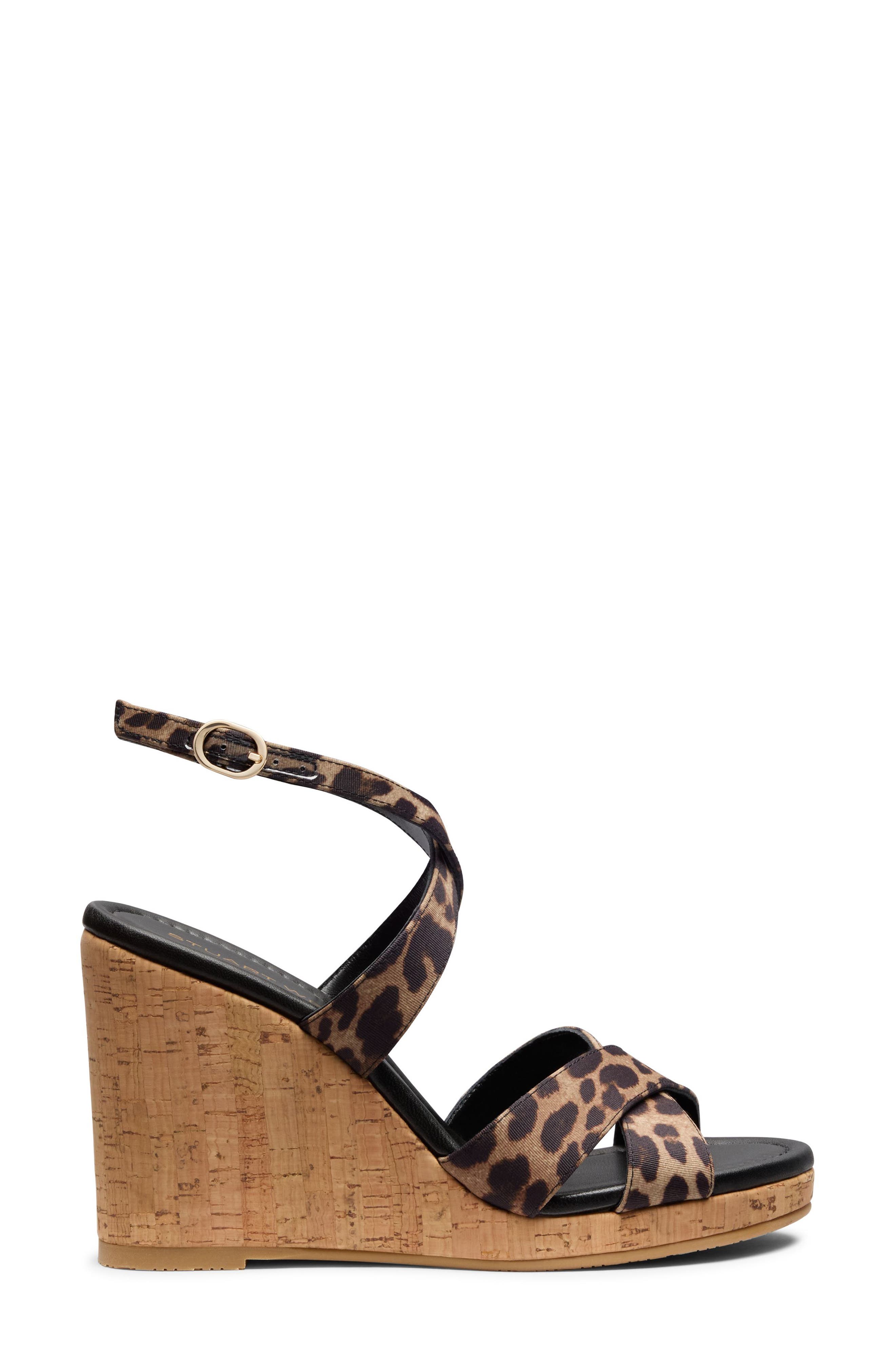 Alyssa Ankle Strap Wedge Sandal, Alternate, color, CLASSIC LITE