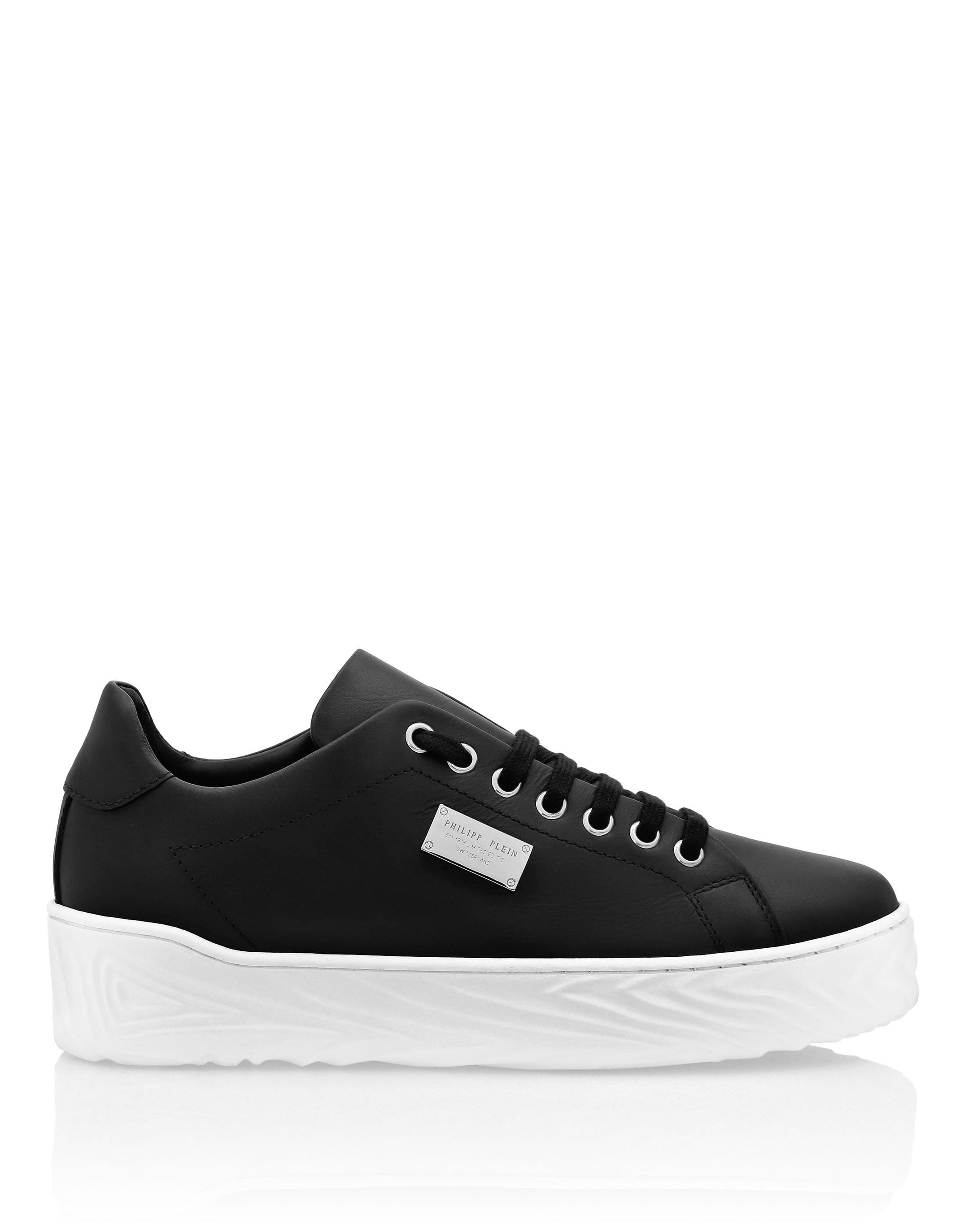 Leather Lo-Top Sneakers Philipp Plein Tm Comfort Women, Alternate, color, black