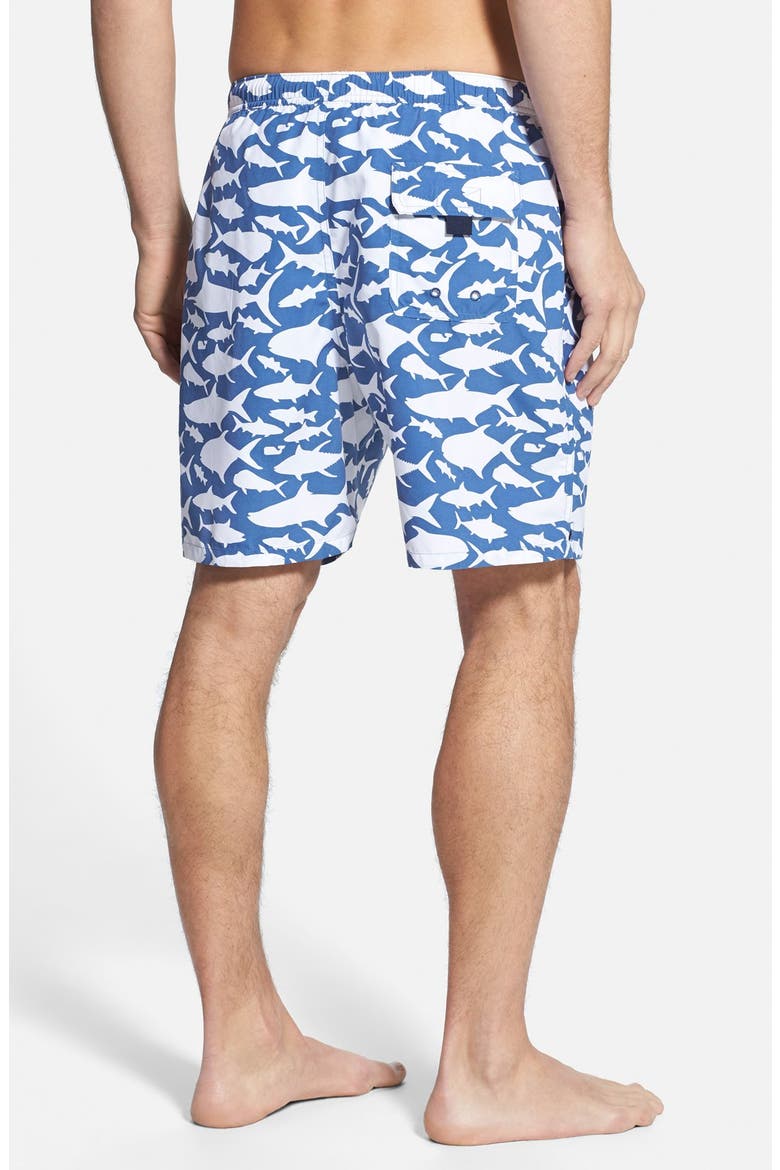'School of Fish' Swim Trunks, Alternate, color, FLAG BLUE