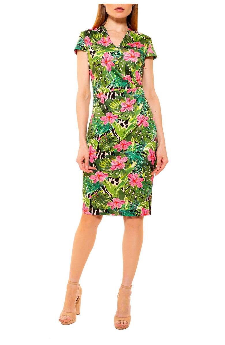 Alexia Admor Kinsley Cap Sleeve Sheath Dress, Main, color,