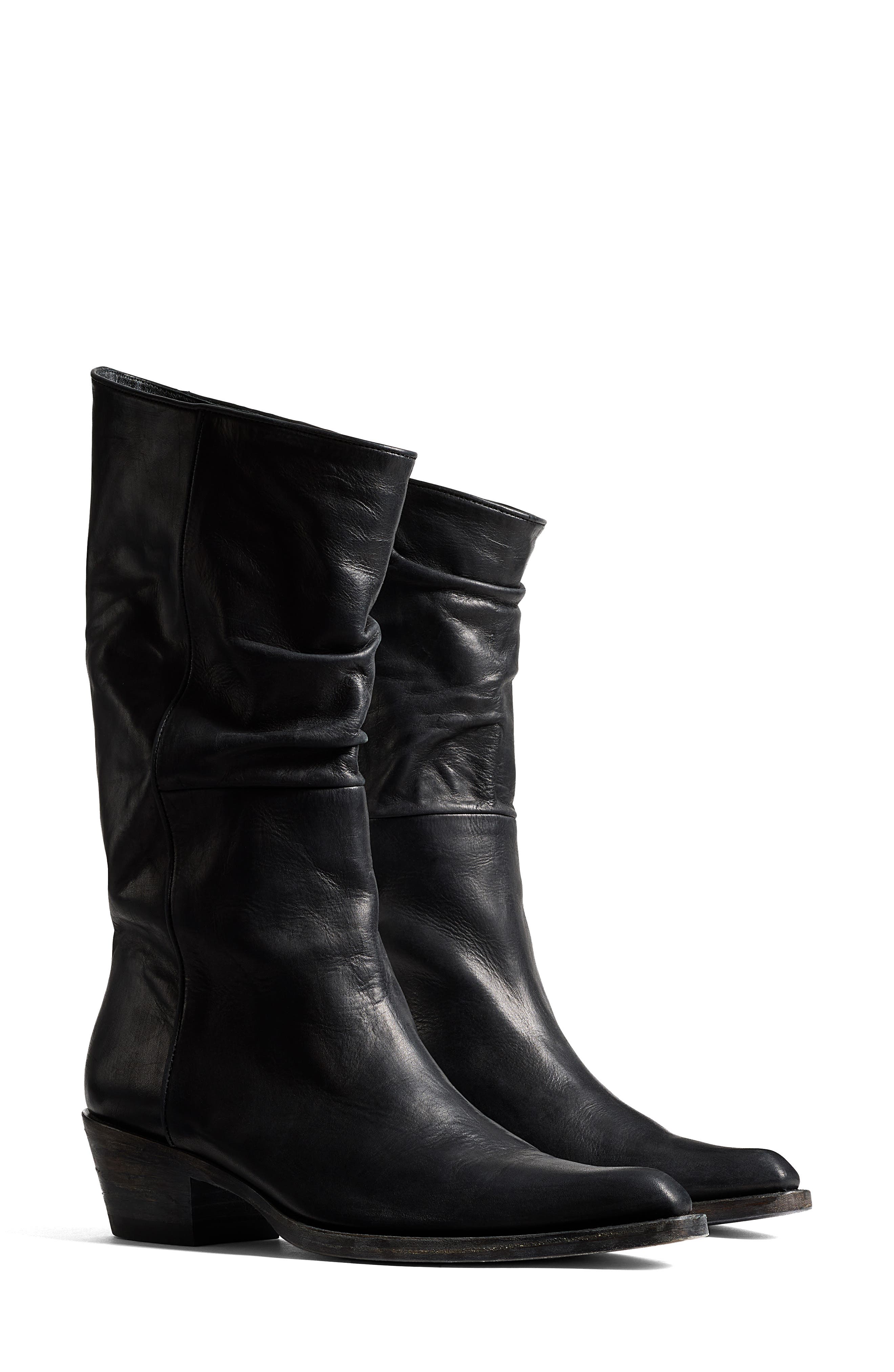 Khaite Clive Western Boot, Main, color, 200 Black