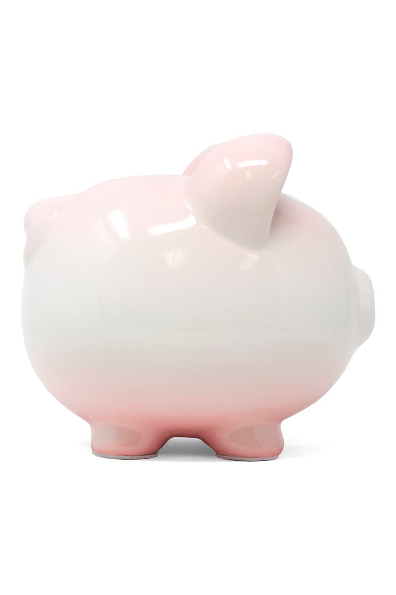 Girlsenberry Ombré Ceramic Piggy Bank, Alternate, color, LIGHT PINK