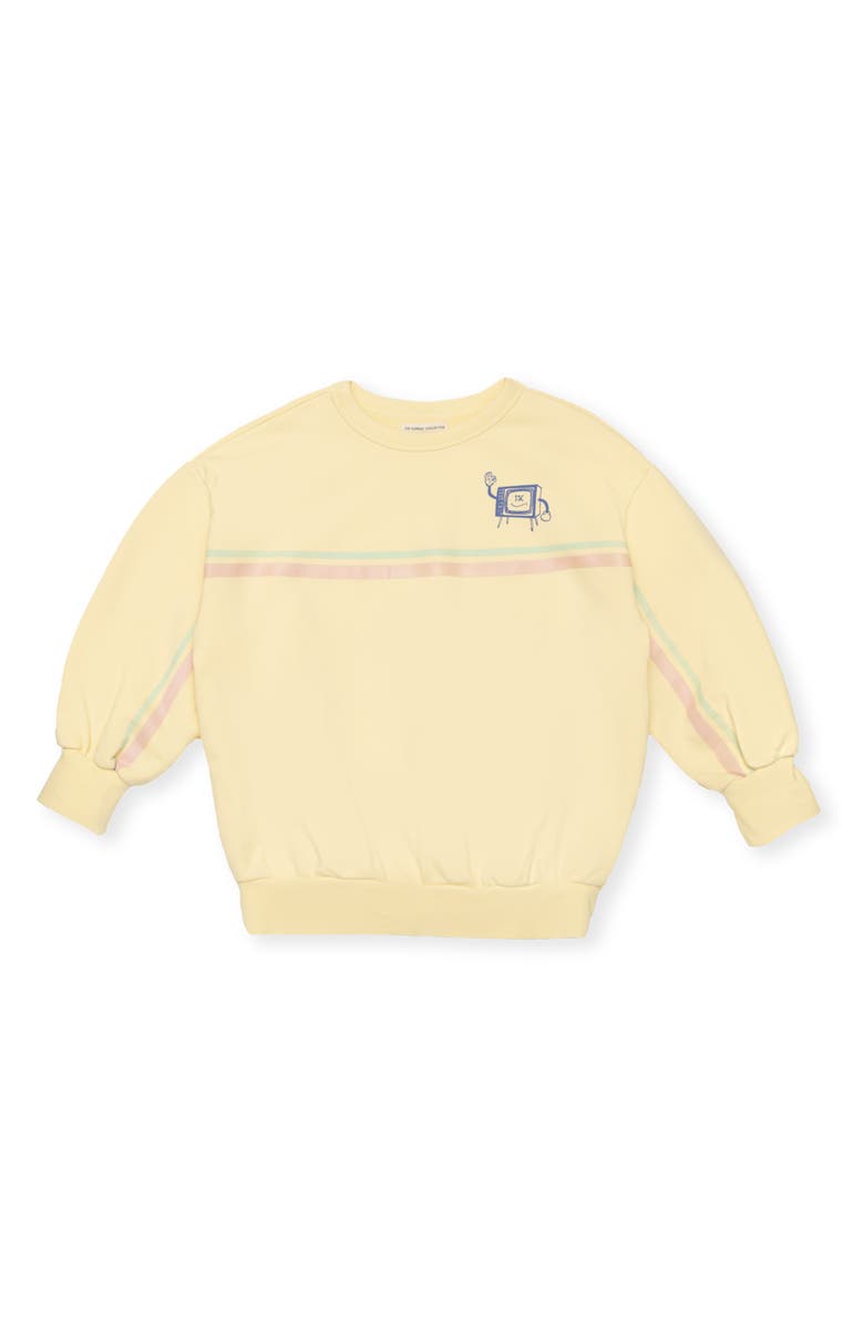 The Sunday Collective Kids' Television Weekend Organic Cotton Sweatshirt, Main, color, 