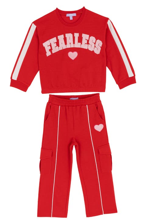 Kids' Fearless Sweatshirt & Cargo Pants Set (Toddler & Little Kid)