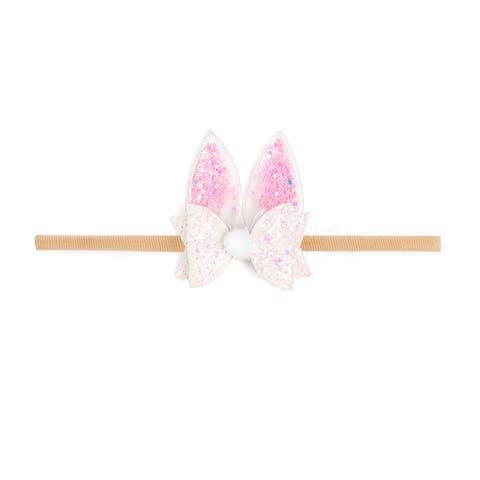 Shaker Easter Bunny Ear Bow Baby Headband (Baby)