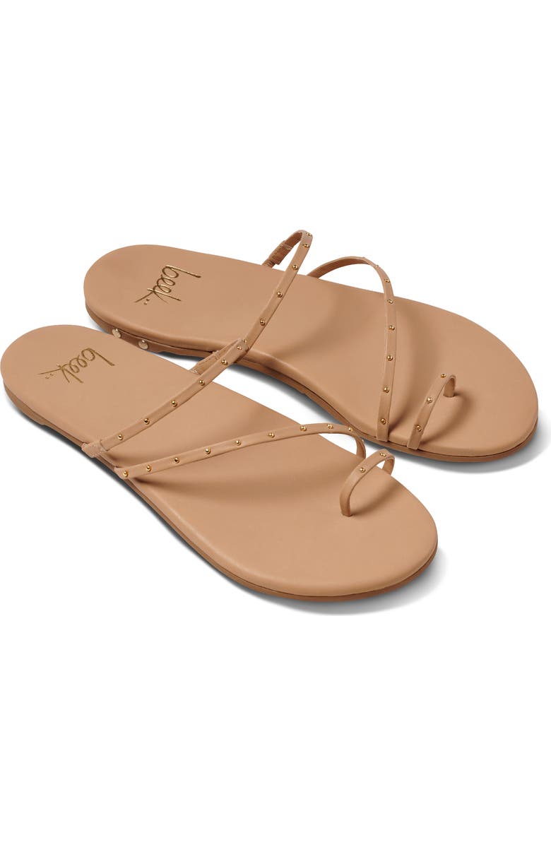 Beek Ula Studded Leather Sandal, Main, color, Beach