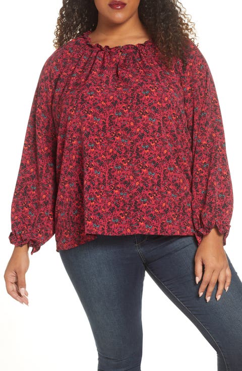 Regina Ruffle Neck Blouse