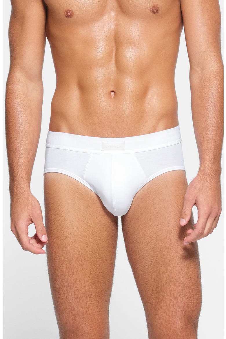3-Pack Cotton & Modal Blend Briefs, Alternate, color, CHALK