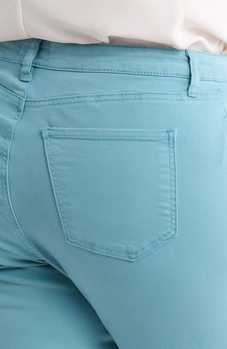 KUT from the Kloth Amy Frayed Crop Slim Straight Leg Jeans, Alternate, color, Cyan