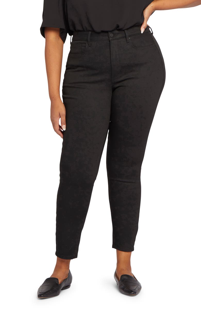 NYDJ Ami High Waist Skinny Jeans, Main, color, Black Rinse