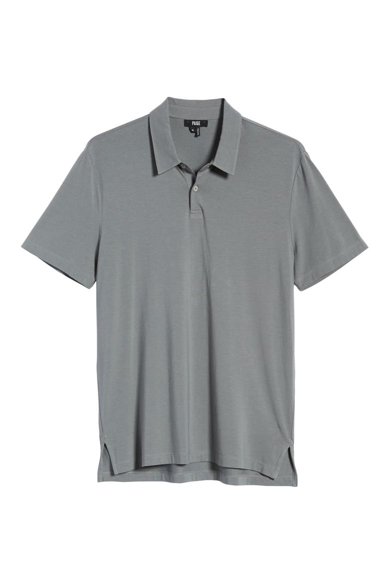 Burke Slim Fit Polo, Alternate, color, DAWN GREY