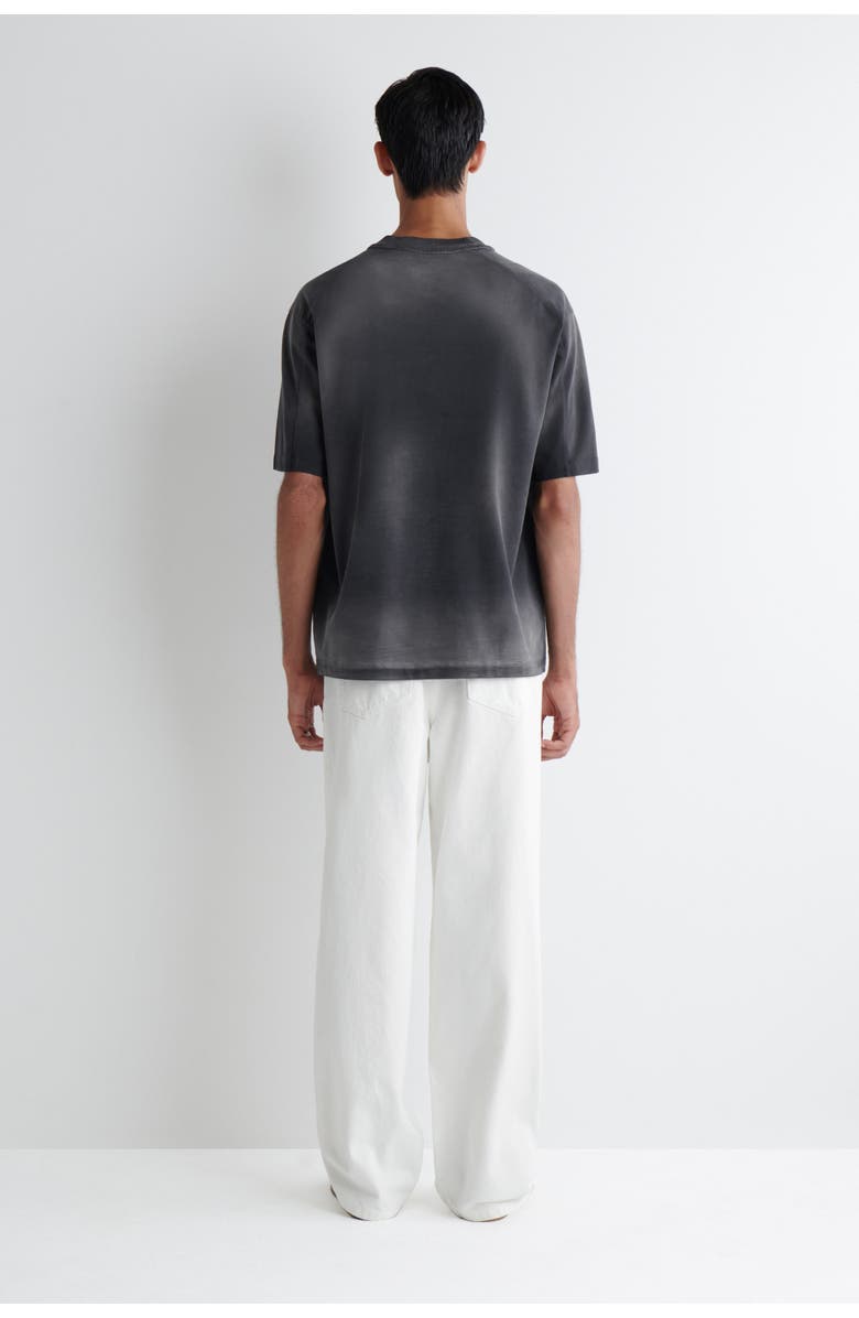 COS Oversized Washed-Jersey Mock-Neck T-Shirt, Alternate, color, Black