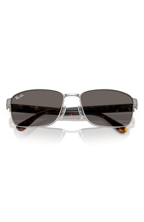 Ray Ban Ray-ban 59mm Square Sunglasses In Gunmetal