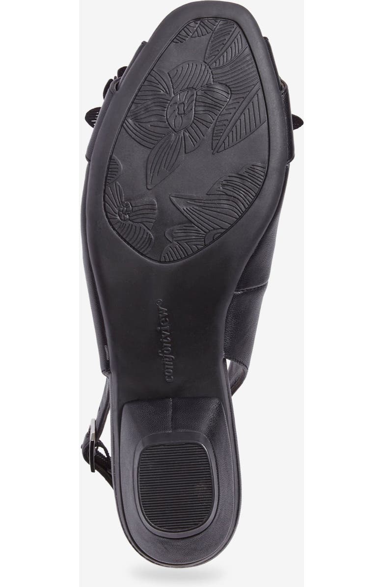 Comfortview The Rider Leather-Like Slingback, Alternate, color, Black