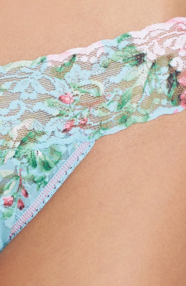 Hanky Panky Capri Bloom Low Rise Thong, Alternate, color, 