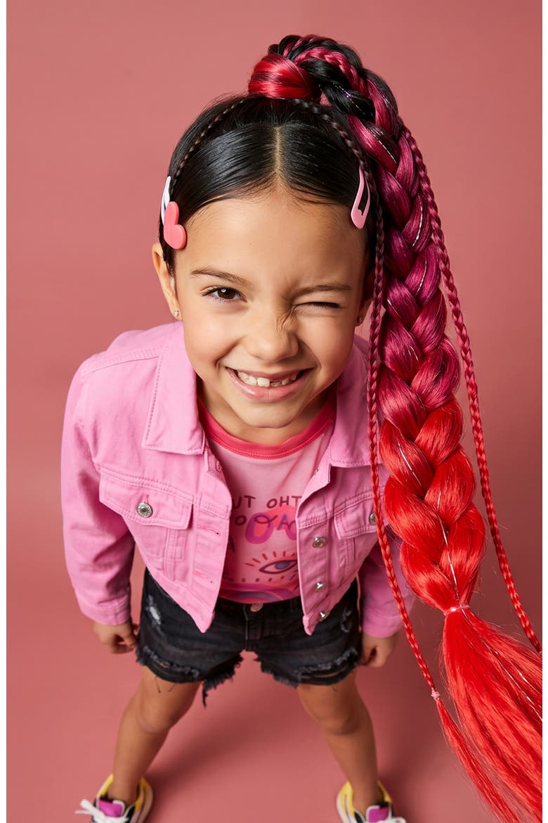 Flame Red Wrap Ponytail Hair Extension, Alternate, color, DARK RED