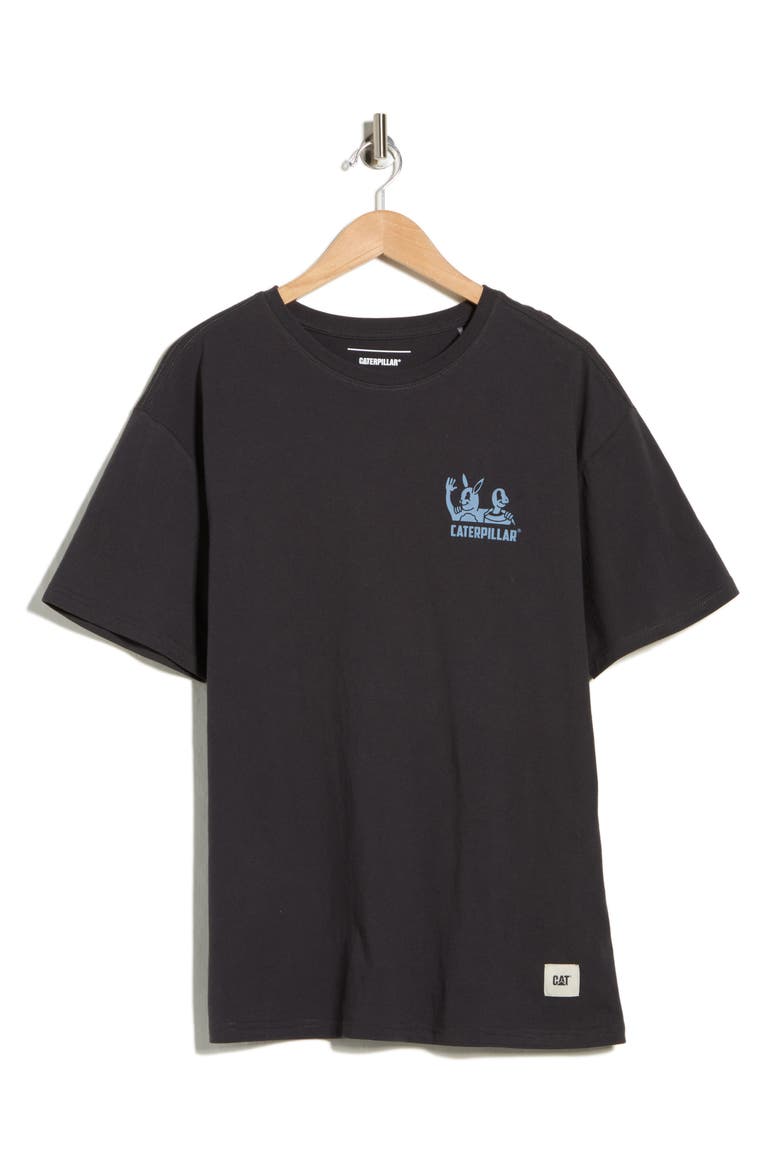 Relaxed Work Together Cotton Graphic T-Shirt, Alternate, color, WASHED BLACK