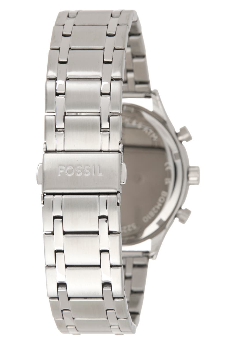 Fossil Fenmore Multifunction Bracelet Watch, 44mm, Alternate, color, Silver