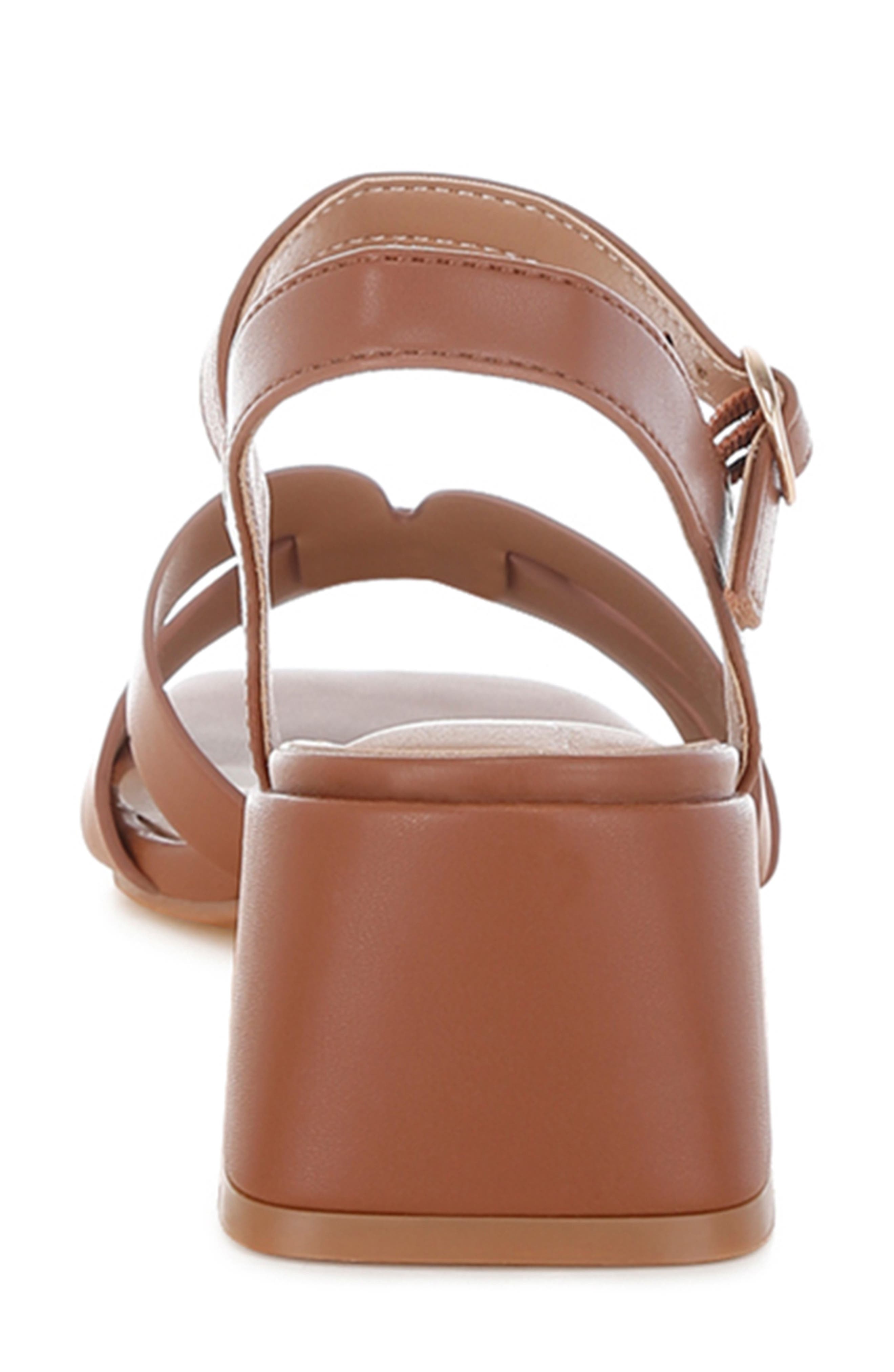 Eliska Block Heel Sandal, Alternate, color, CAMEL