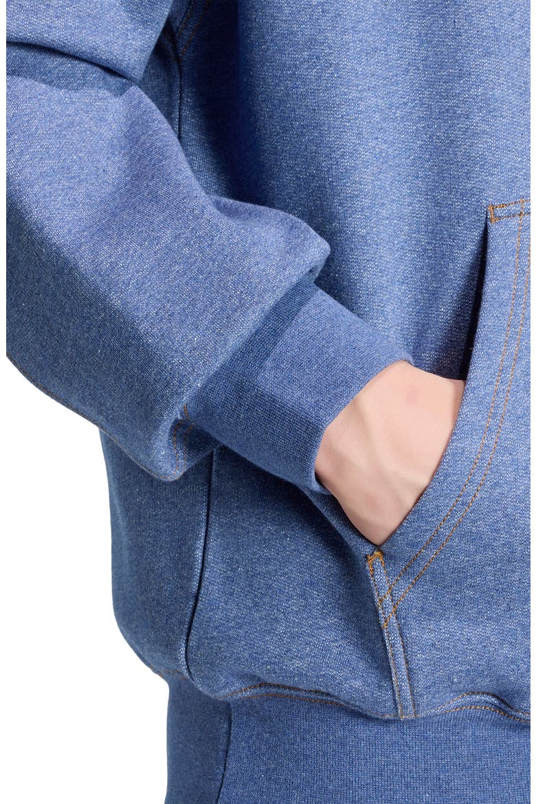 Essentials Loose Hoodie, Alternate, color, CREW BLUE MEL