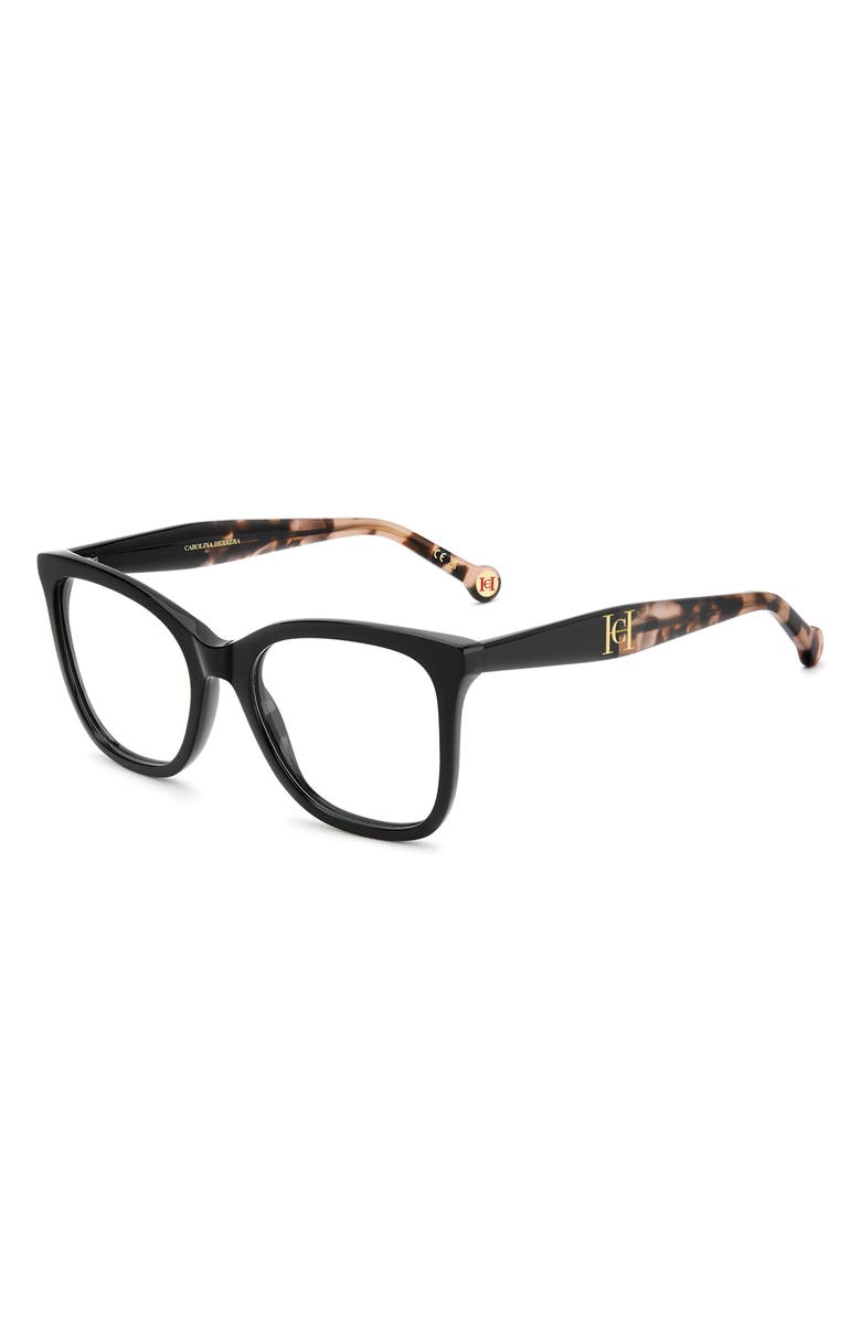Carolina Herrera 52mm Round Optical Glasses, Alternate, color, 