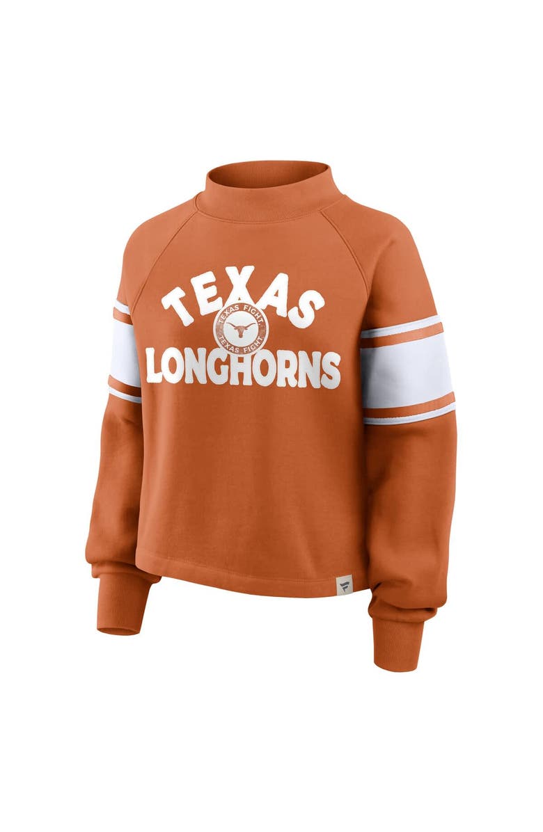 FANATICS Women's Fanatics Texas Orange Texas Longhorns Oversized Hometown Premium Punt Coverage Raglan Pullover Sweatshirt, Alternate, color, Burnt Orange