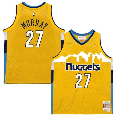 Men's Mitchell & Ness Jamal Murray Yellow Denver Nuggets 2017-18 Swingman Jersey