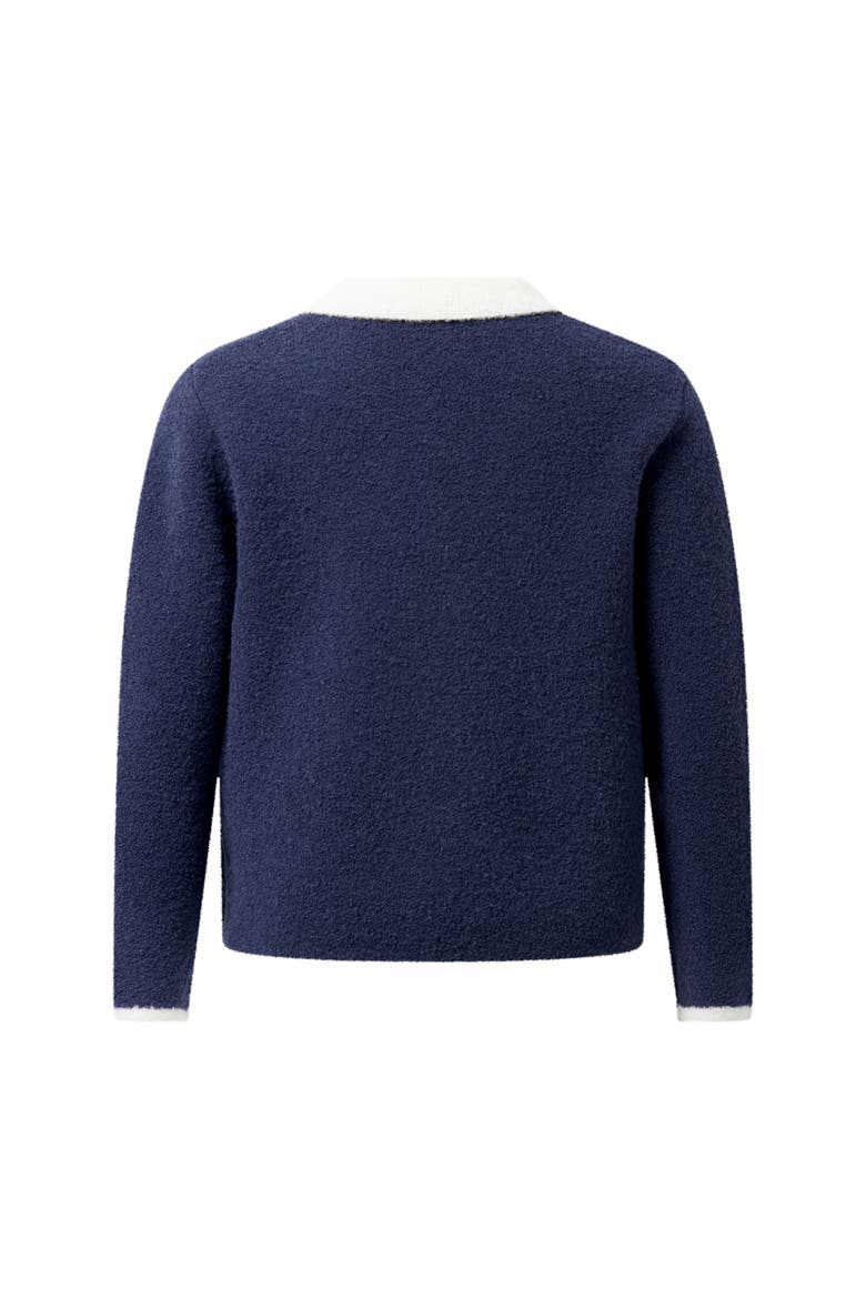 Knit Blazer, Alternate, color, Navy