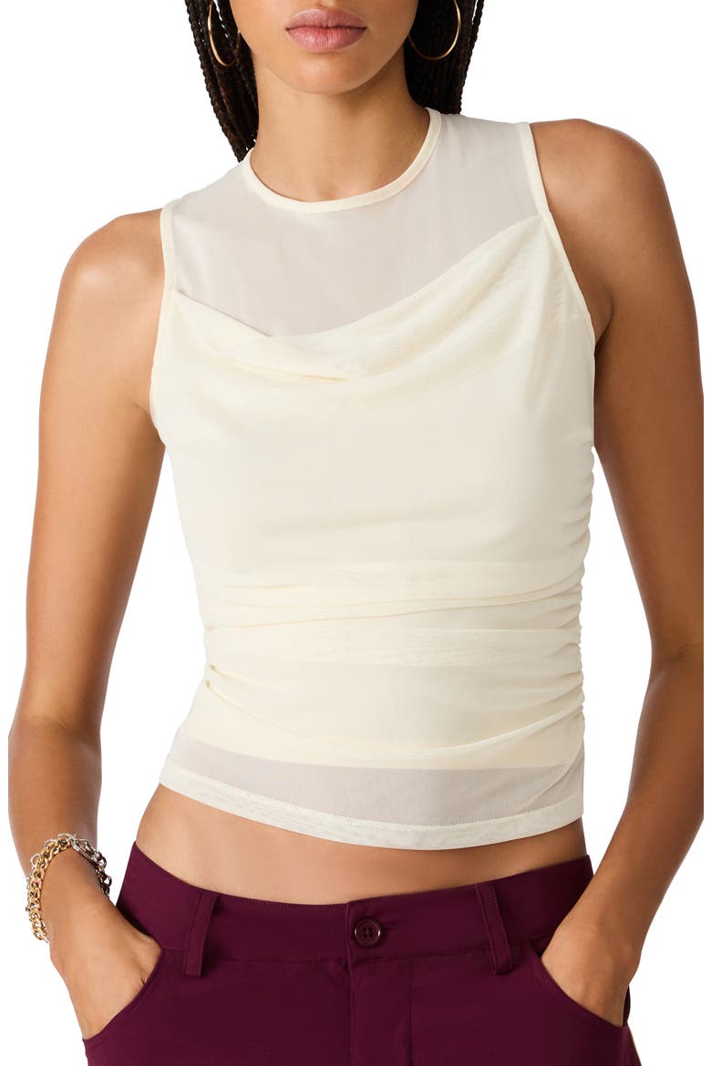 Roman Sleeveless Knit Top, Main, color, CREAM