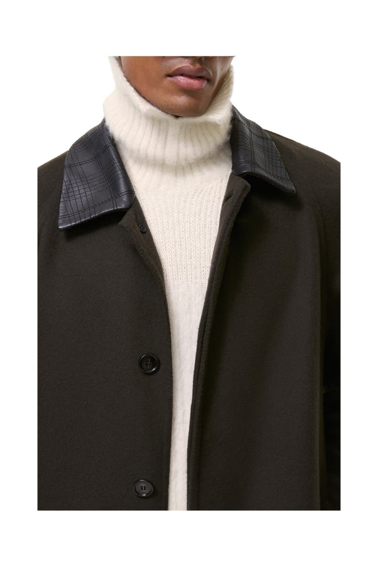 Mid-length Wool Cashmere Parkbury Car Coat, Alternate, color, Chocolate brown