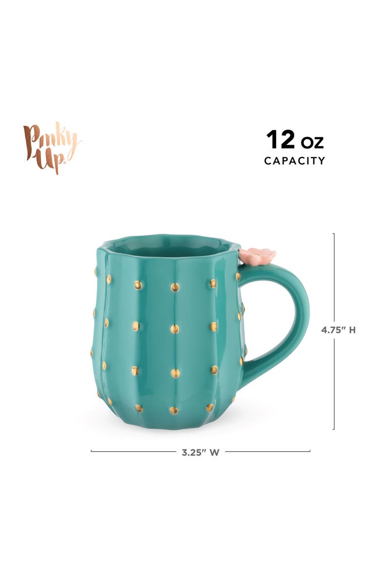 Pinky Up (Accessories) Cactus Mug, Alternate, color, Green