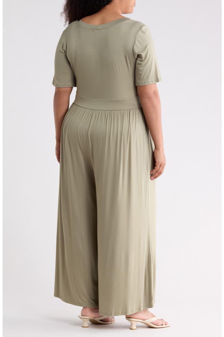 Knit Wide Leg Jumpsuit, Alternate, color, LIGHT OLIVE