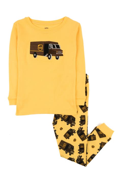 Yellow UPS 2-Piece Pajama Set