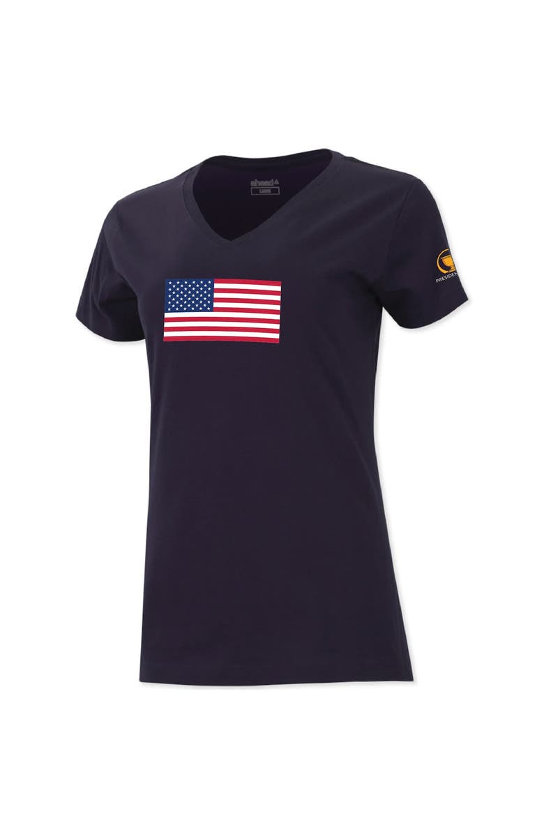 AHEAD Women's Ahead  Navy 2024 Presidents Cup Team USA Vista V-Neck T-Shirt, Alternate, color, 