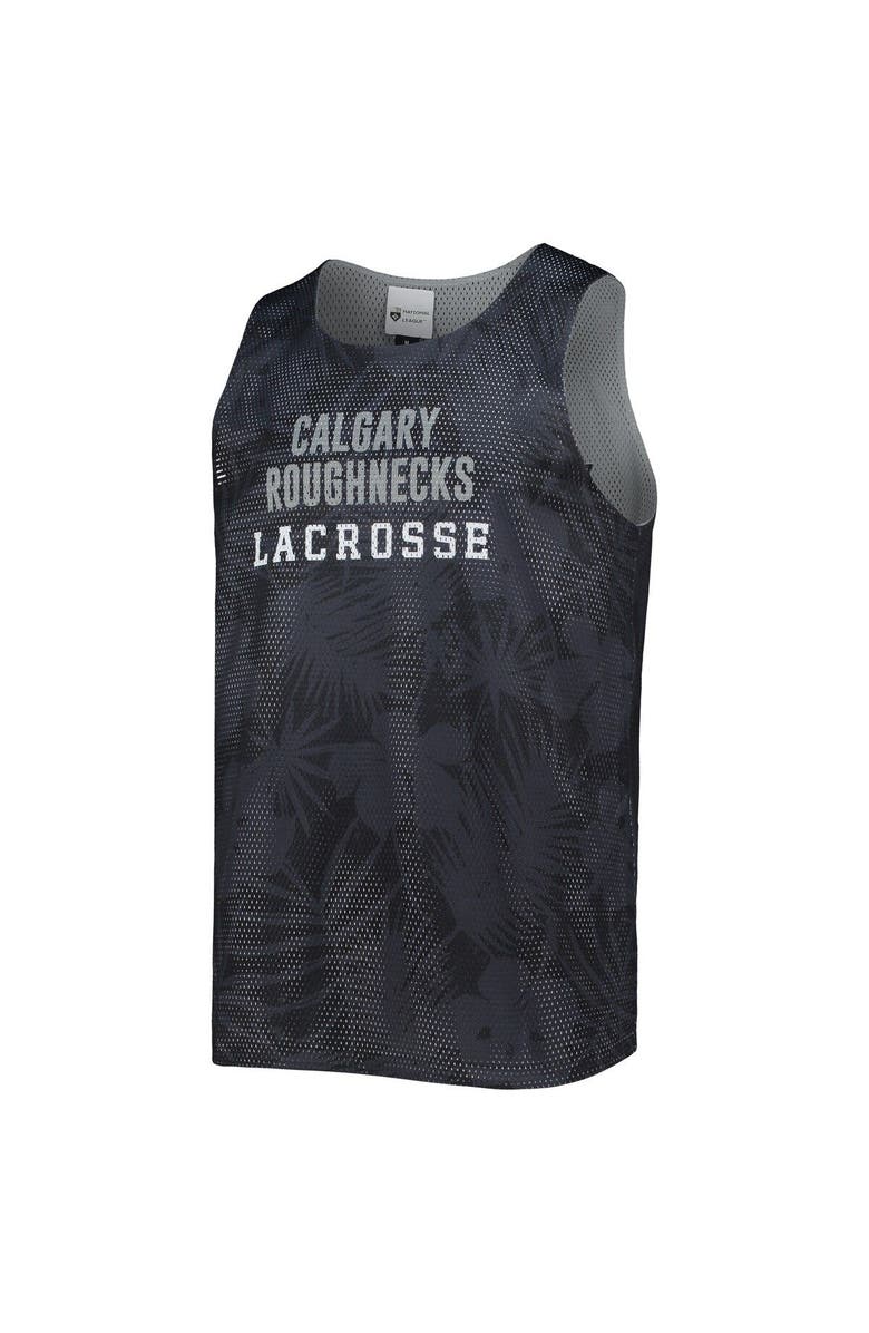 FOCO Men's FOCO Black/Gray Calgary Roughnecks Reversible Mesh Tank Top, Alternate, color, Black
