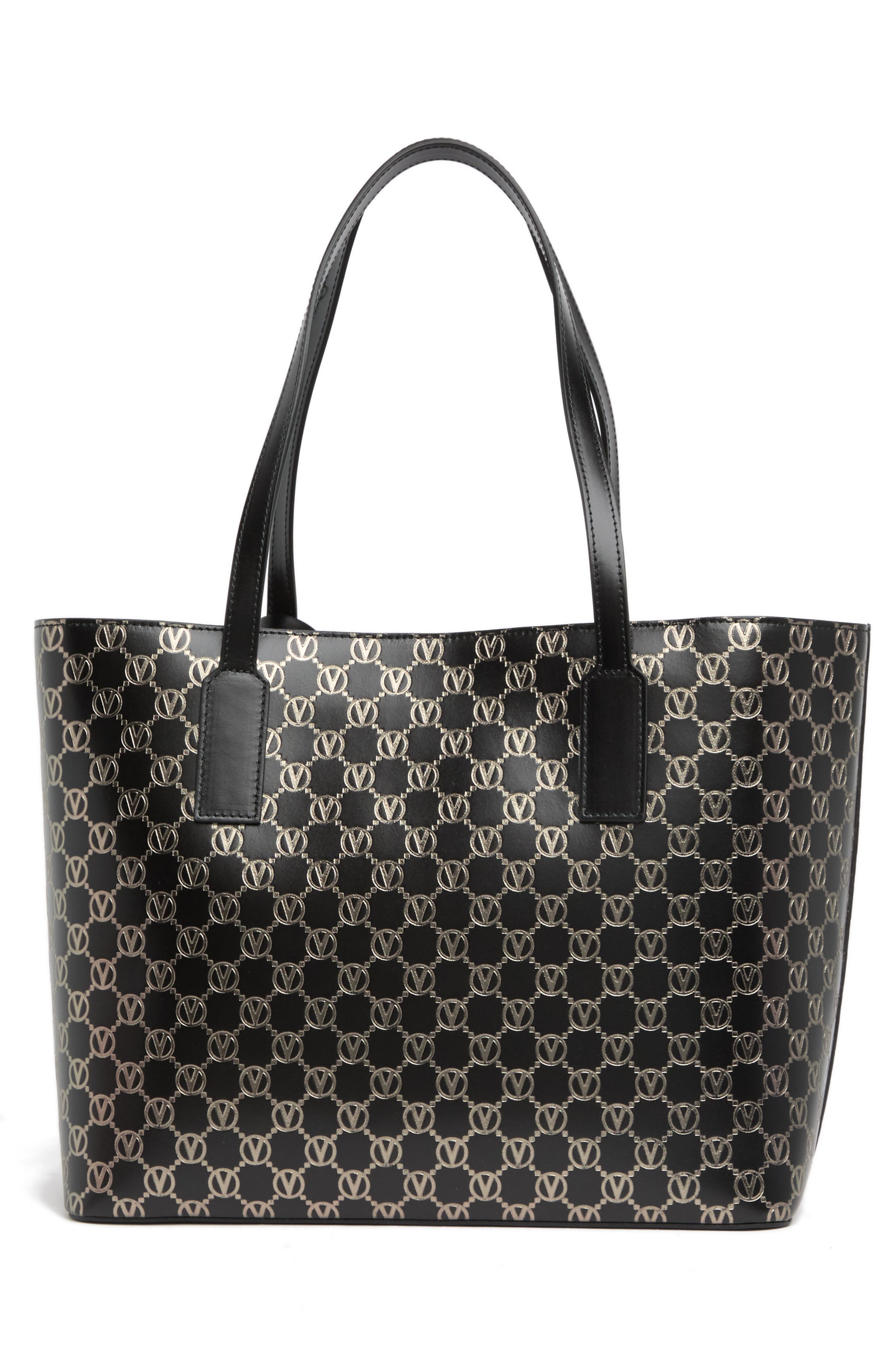 VALENTINO BY MARIO VALENTINO Soho Monogram Leather Tote Bag, Alternate, color, 