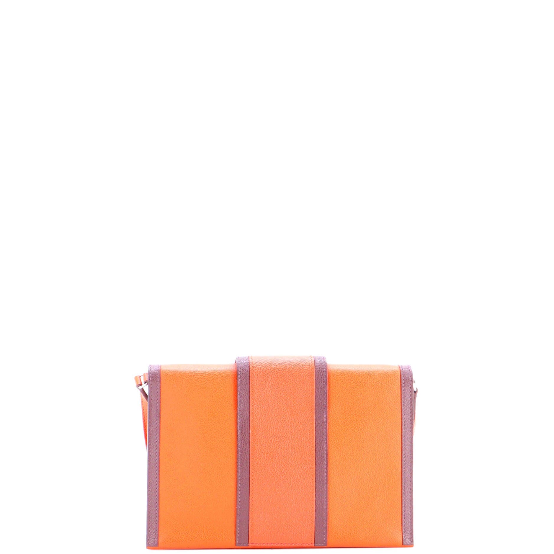 Pre-Owned Hermes H Passant Clutch Shoulder Bag Evercolor, Alternate, color, Terre Battue