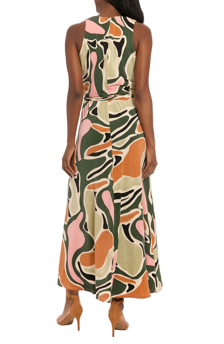 London Times Asymmetric Maxi Dress, Alternate, color, Olive/ Sage