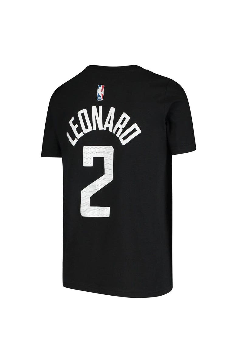 Jordan Brand Youth Jordan Brand Kawhi Leonard Black LA Clippers Statement Edition Name & Number T-Shirt, Alternate, color, Black