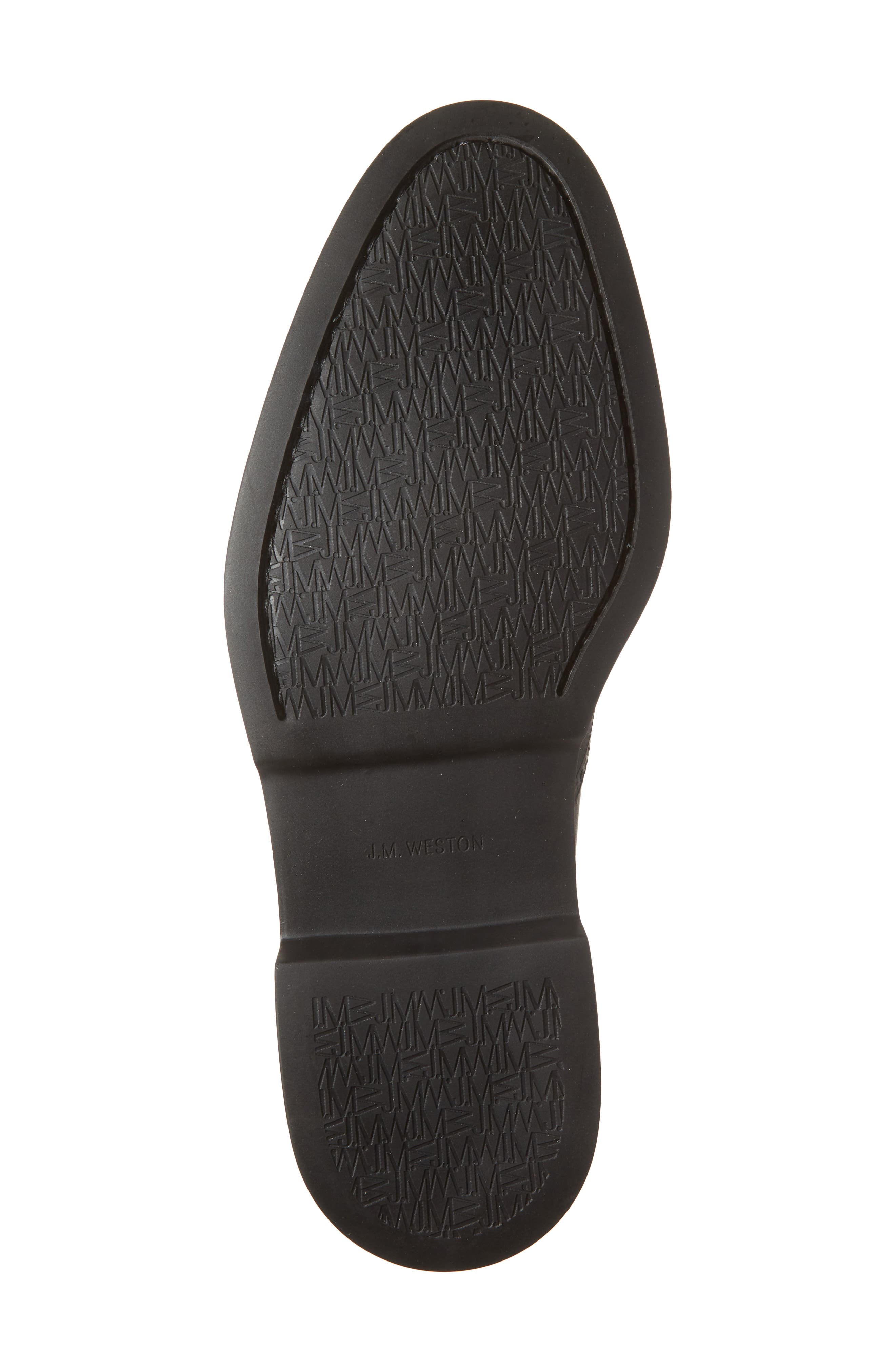 JM WESTON Walker Slip-On Wingtip Oxford, Alternate, color, Black