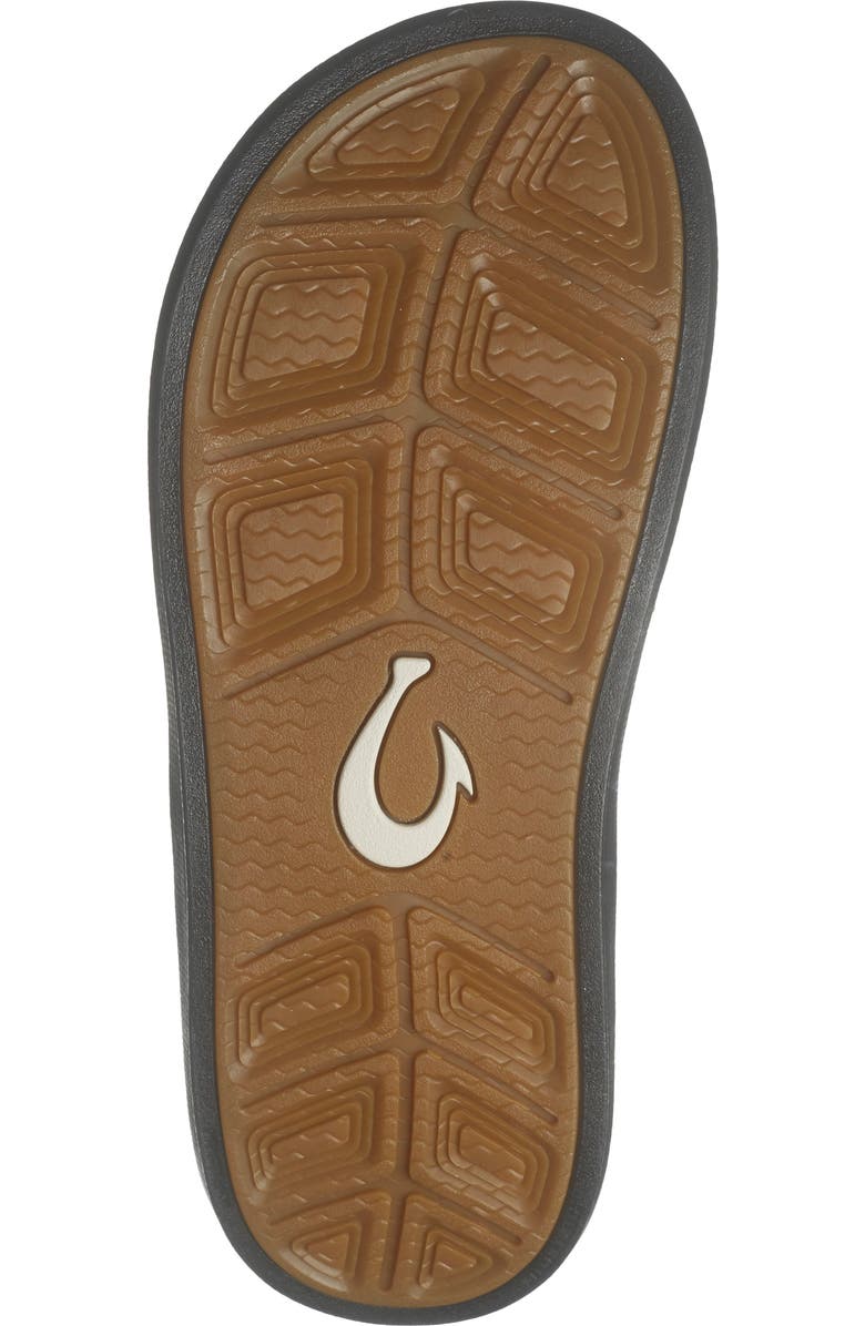 OluKai Ahi Kai Flip Flop, Alternate, color, Black/ Black