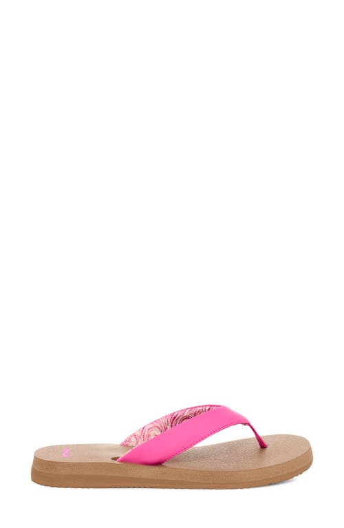 Sanuk Yoga Mat Ii Flip Flop In Pink