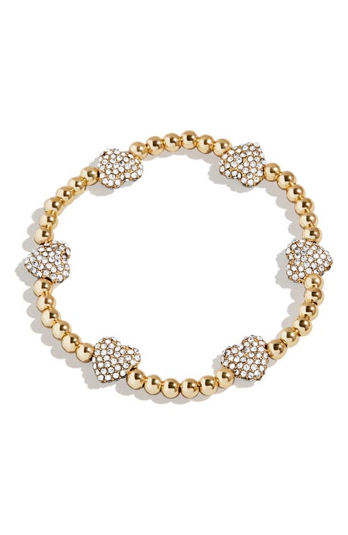 Baublebar Pisa Pavé Heart Station Beaded Bracelet